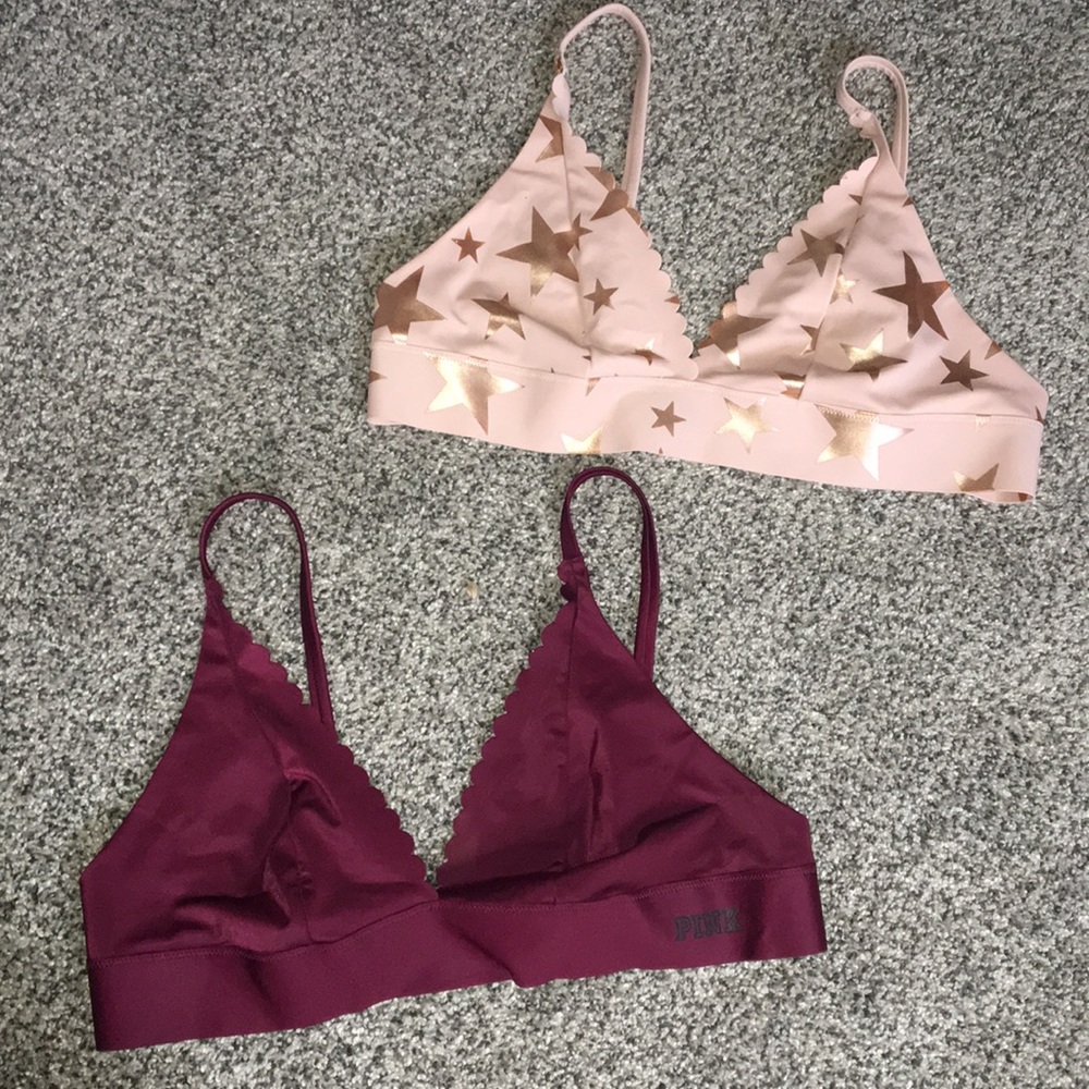 PINK Victoria’s Secret bonded Bralettes